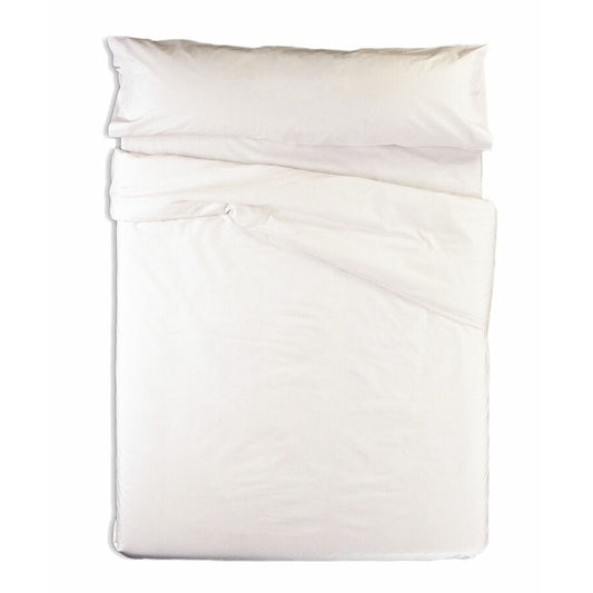 Duvet cover set Hosteline VEGAS White Double 2 Pieces-0
